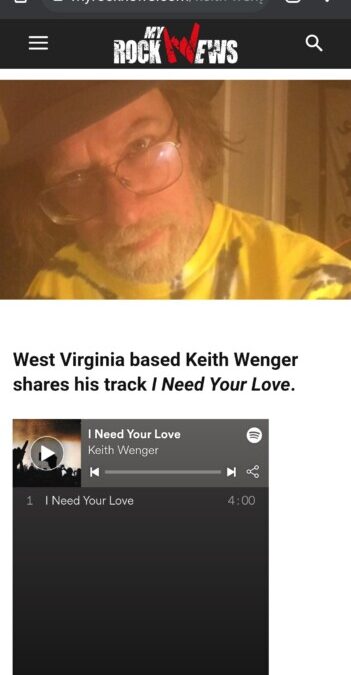 Keith wenger – I need your love
